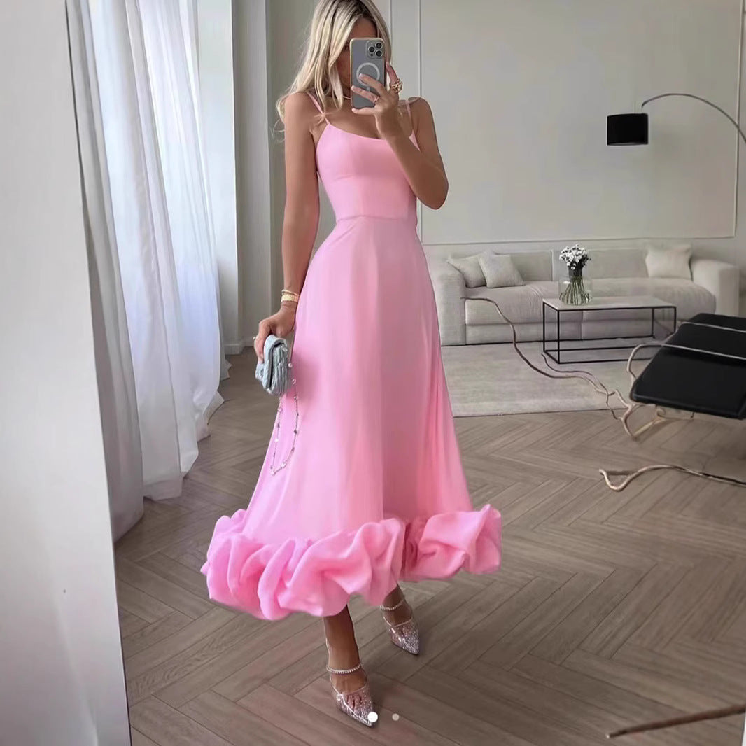 Dames Swingrok – Wijd Uitlopend Model met 3D Bloemenapplicatie