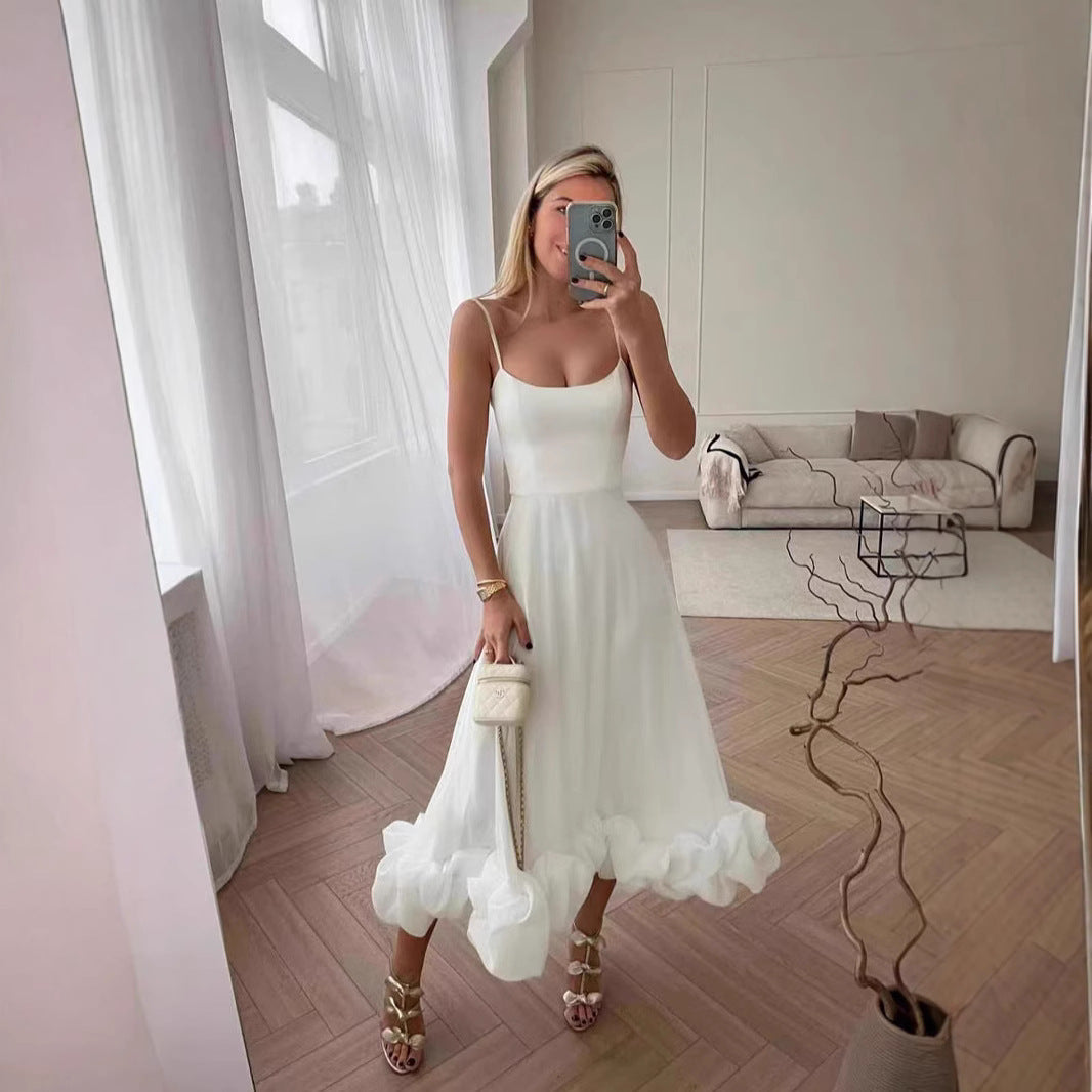 Dames Swingrok – Wijd Uitlopend Model met 3D Bloemenapplicatie